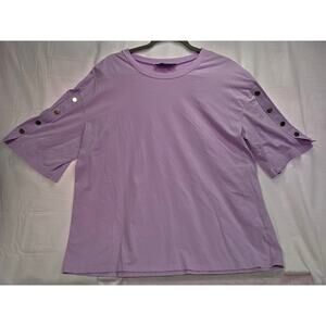 Eloquii plus size lilac blouse in women’s size 18/20